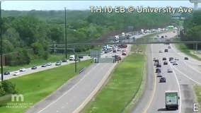 Semi-truck rollover closes westbound Highway 10 in Coon Rapids