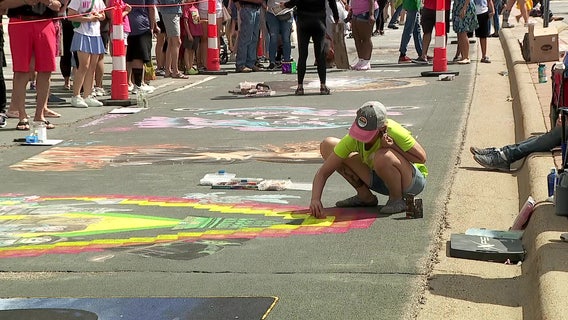 Chalkfest Maple Grove goes on amid air quality alert