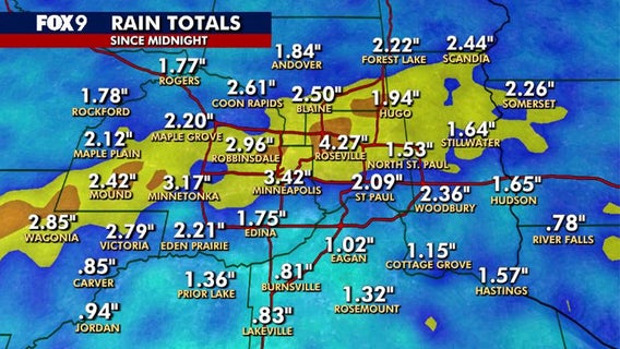 MN rainfall totals: Which areas got flooded the most?