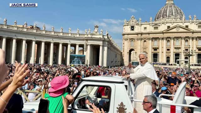 Providence Academy students' chant with Pope Leo at Vatican goes viral
