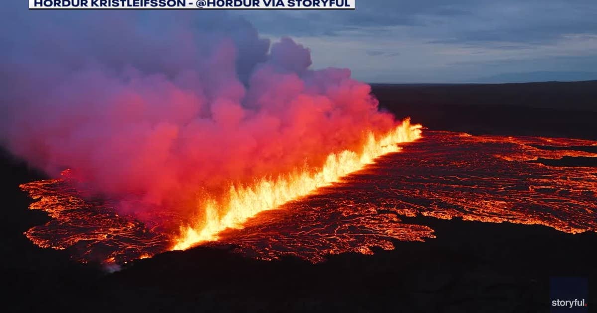Iceland volcano eruption caught on camera | FOX 10 Phoenix