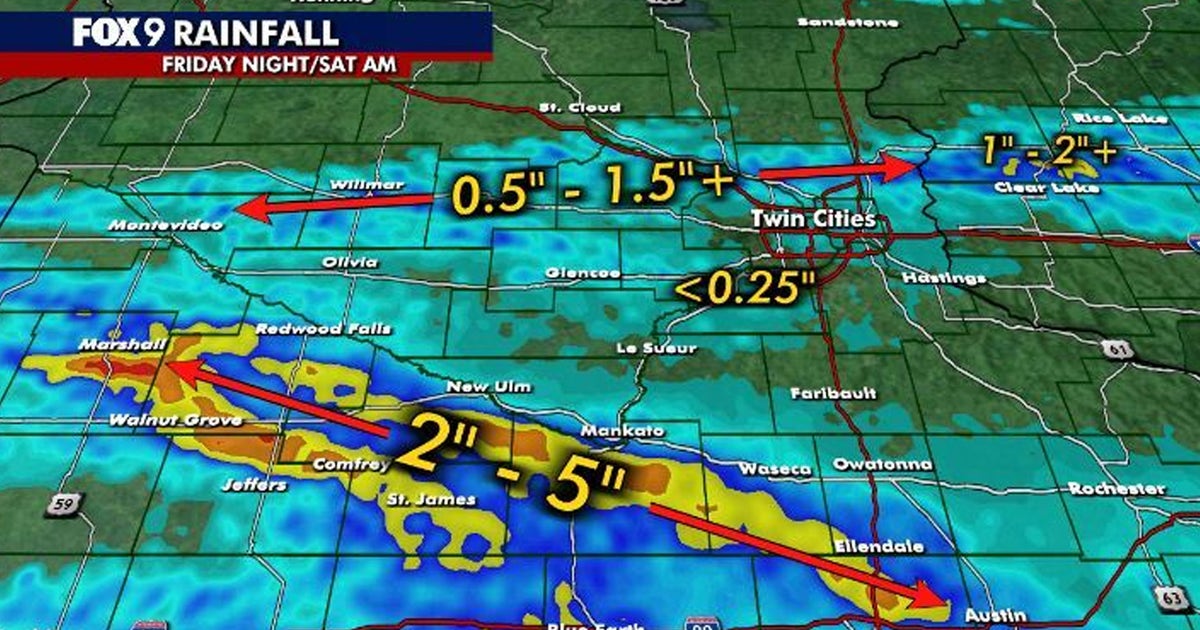 Minnesota weather: Rain totals following Friday night storms | FOX 9 ...