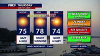 Minnesota weather: Smoky sky sticks around with the mild weather Thursday