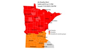 Minnesota air quality alert expanded; poor air quality through Friday night
