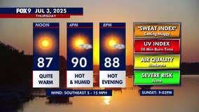 Minnesota weather: Hot and humid Thursday and July 4th; storms possible Saturday