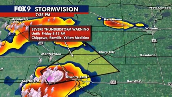 Minnesota weather: Severe storms rolling through state Friday evening