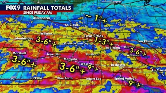 MN weather: Rain totals from weekend storms