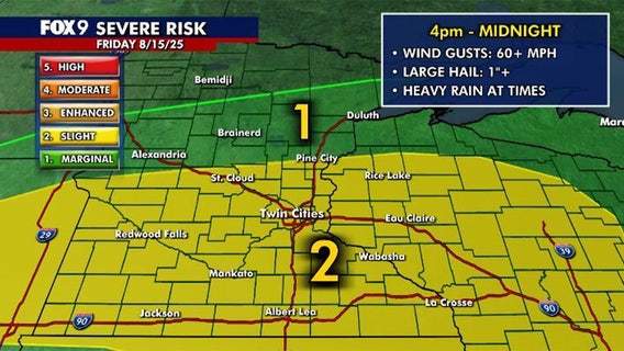 Severe thunderstorm watch in Twin Cities