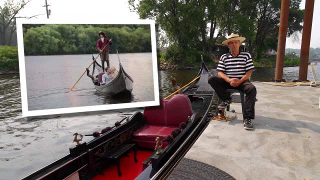 Gondolier keeps romance afloat on St. Croix River in Stillwater