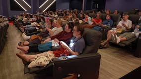 Crafting at the movies crowd forms a tight-knit community