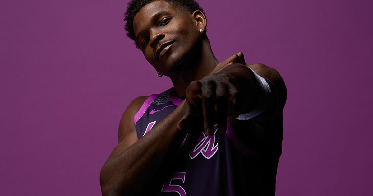 purple timberwolves jersey