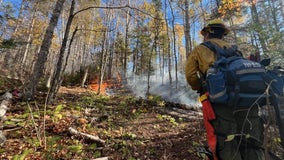 Crosby fire caused by lightning strike, crews make progress in containment