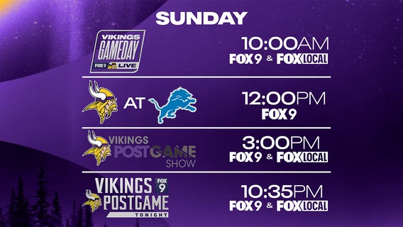 Vikings-Lions: How to watch the game on FOX 9