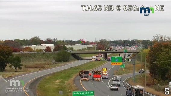 Hwy 65 reopens in Spring Lake Park after bridge vs. bridge crash