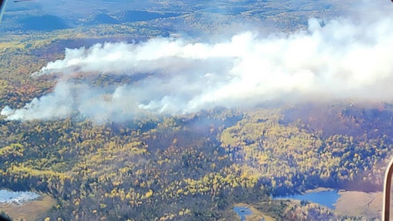 Crews battle wildfire at Minnesota state park along Lake Superior North Shore
