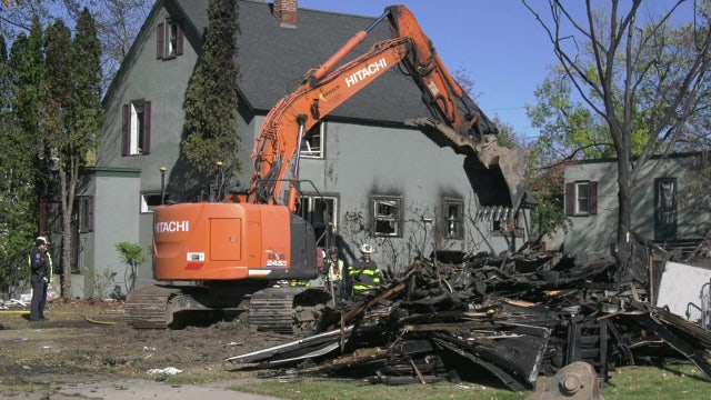 Hibbing home explosion: Firefighters sift through debris to determine cause