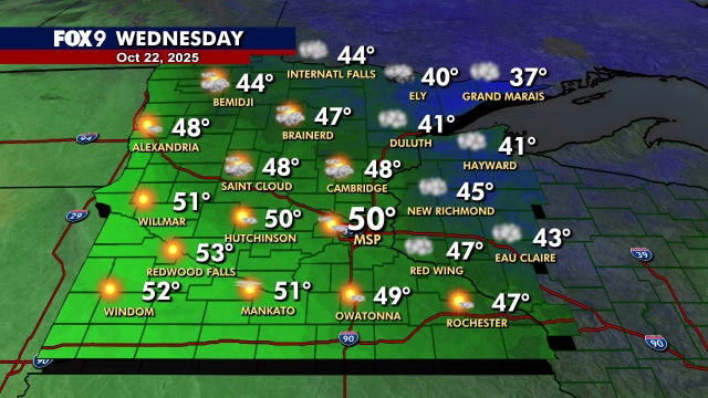 MN weather: Breezy, brighter, and slightly warmer on Wednesday