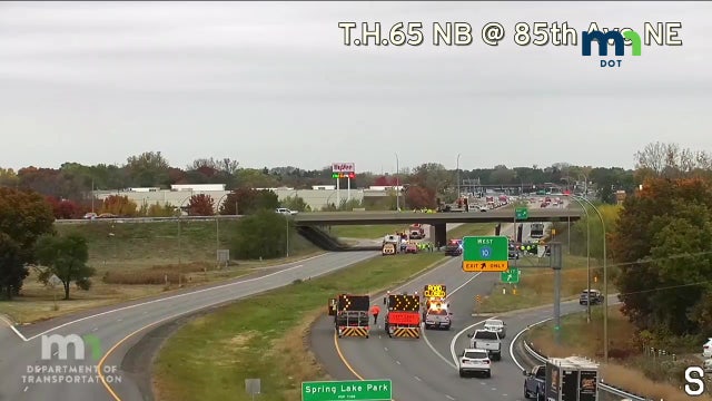 Hwy 65 reopens in Spring Lake Park after bridge vs. bridge crash