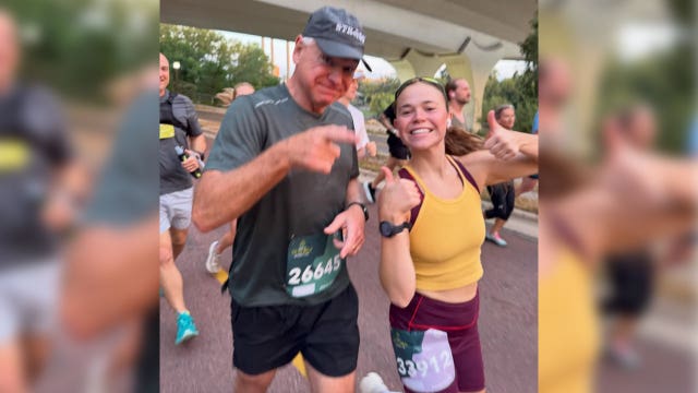 Gov. Walz completes 10-mile race with daughter at Twin Cities Marathon