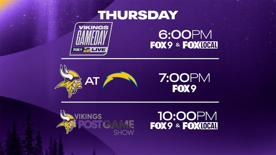 Vikings-Chargers: How to watch Thursday's game | FOX 9 Minneapolis