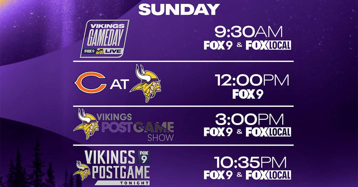 Vikings-Bears: How to watch the game on FOX 9 | FOX 9 Minneapolis-St. Paul