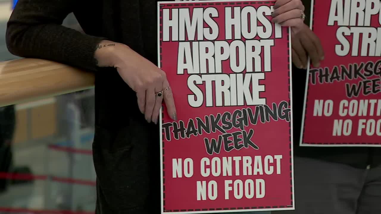 MSP Airport food workers set strike deadline during busy holiday travel period