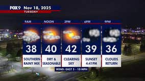 Minnesota weather: Rainy mix in southern MN early Tuesday, seasonable afternoon