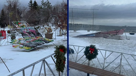 Bentleyville USA closed in Duluth due to winter storm damage