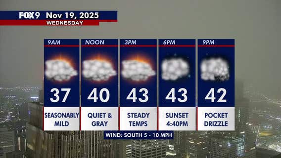 Minnesota weather: Overcast with a damp edge and steady temps Wednesday