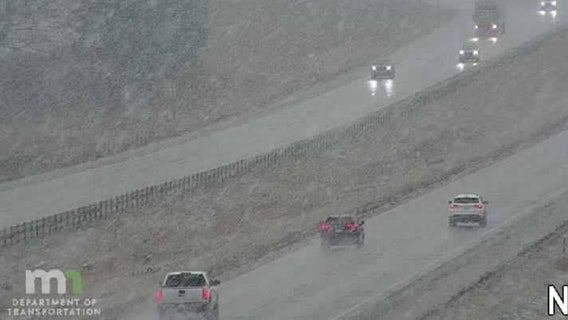 Road conditions: Rainy mix could create some slick spots in southern MN