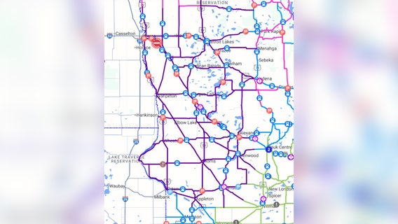 West central Minnesota no travel advisory lifted