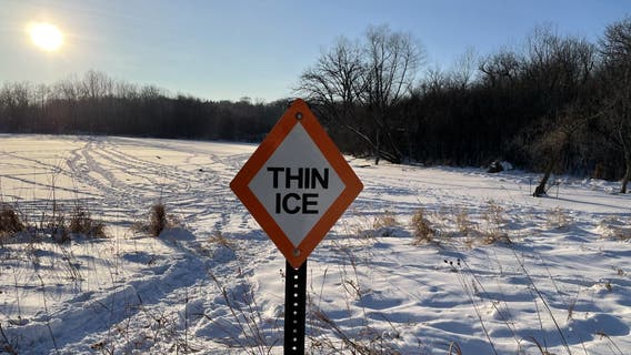Teen boys rescued after going through ice in northern MN