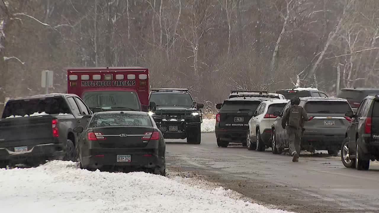 Large law enforcement presence near Maplewood apartment complex