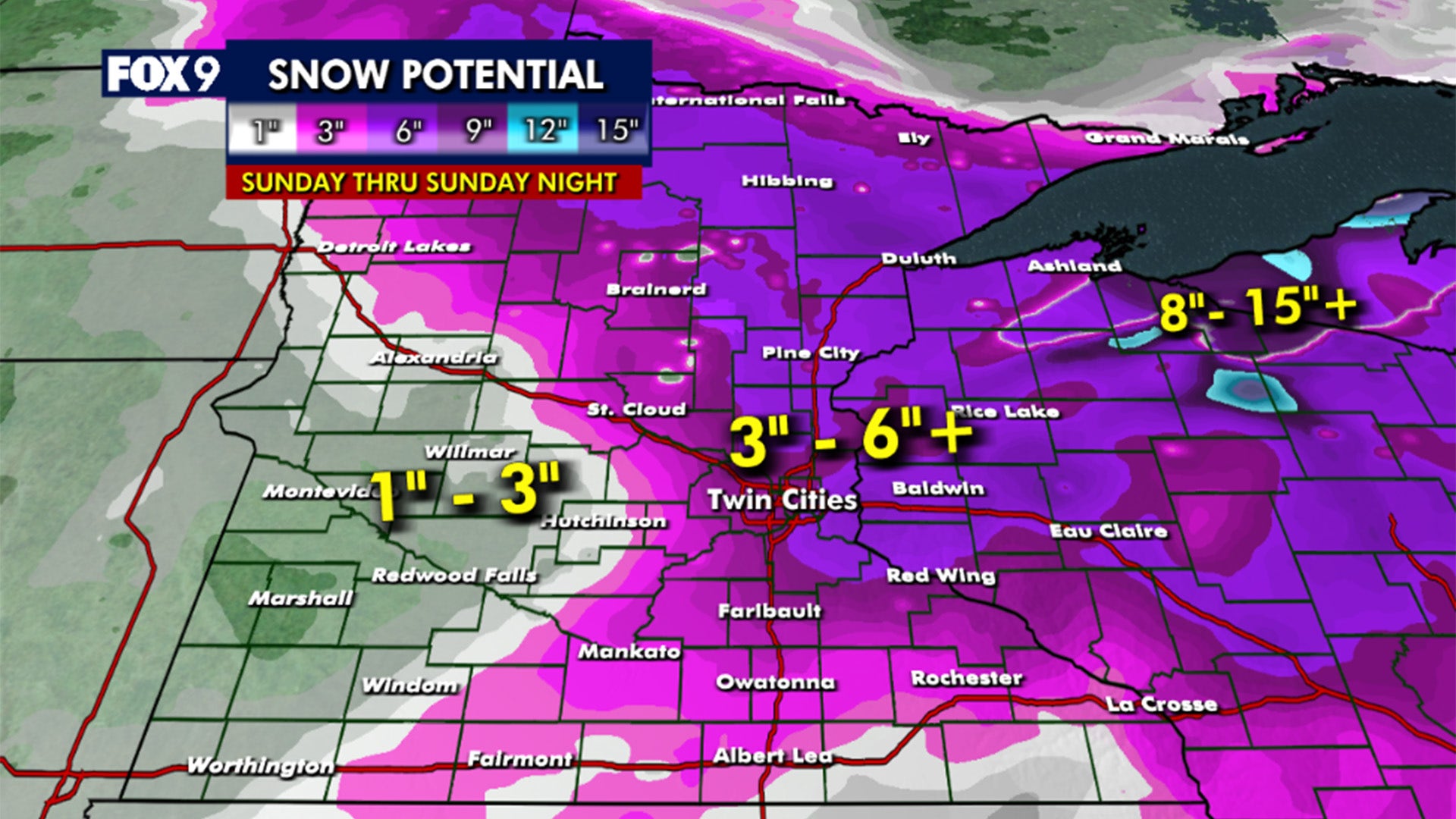 Minnesota weather: Sunday winter storm to bring accumulating snow, potential whiteout conditions