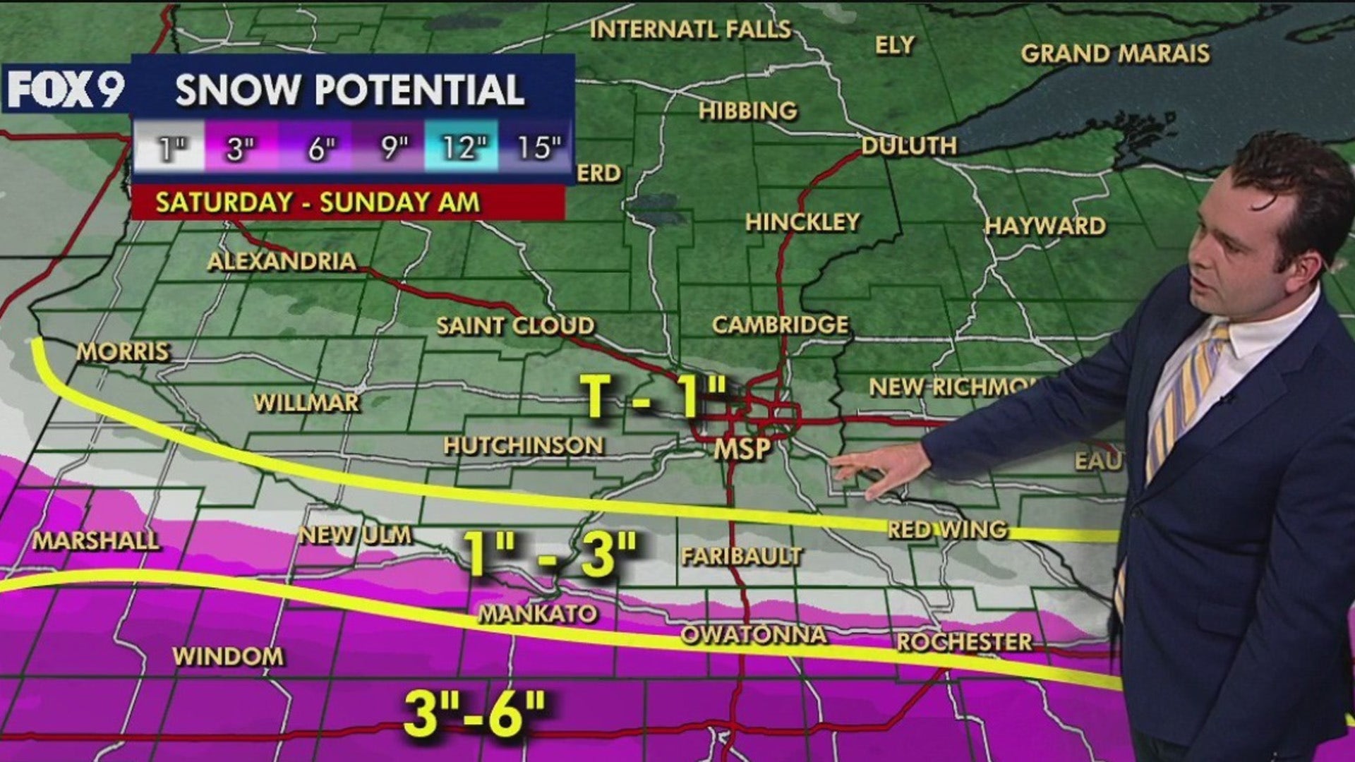 Minnesota weather: Southern snowfall later on Saturday, frigid weekend ahead