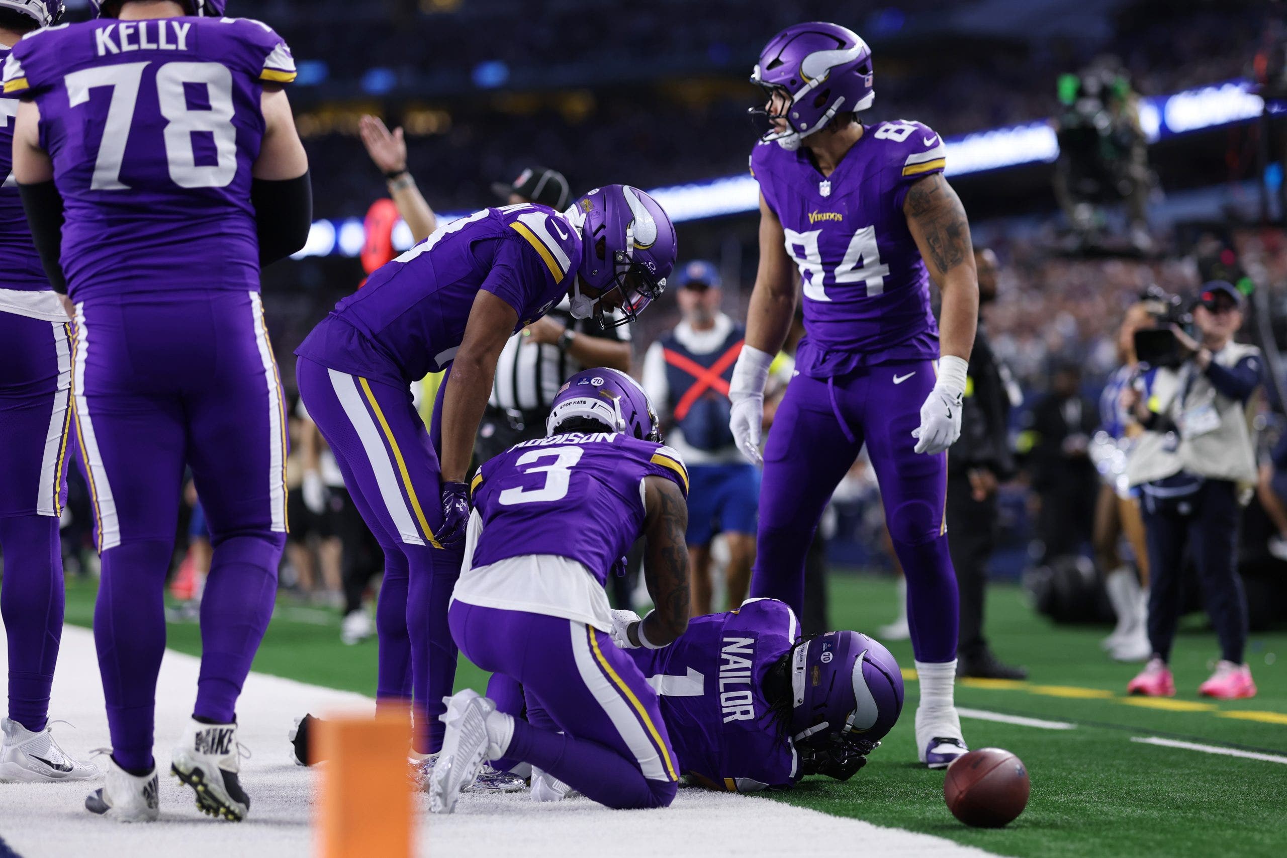 Kevin O'Connell calls out J.J. McCarthy's Griddy on TD in Vikings' 34-26 win at Dallas