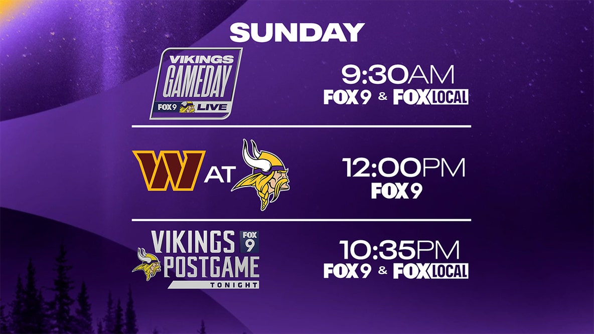 Vikings-Commanders: How to watch the game on FOX 9
