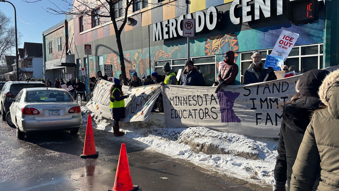 Lake Street ICE protest: Community groups march in support of immigrants