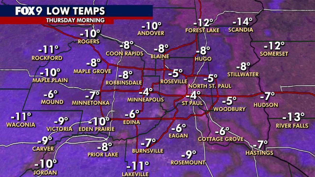 Minnesota weather: Here's how cold it got Thursday morning