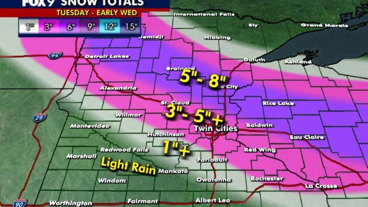 Minnesota weather: Snow totals from Dec. 9-10 snowstorm