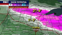 Minnesota weather: Slowly warming temps with light snowflakes Monday