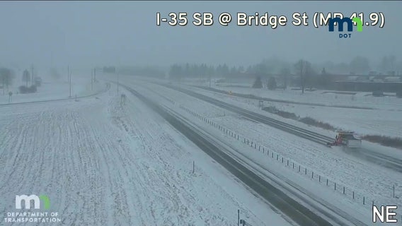 I-35 closed in southern MN, northern Iowa due to crashes, snow