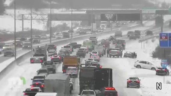 Slick spots on Minnesota roads after snowfall ends Friday