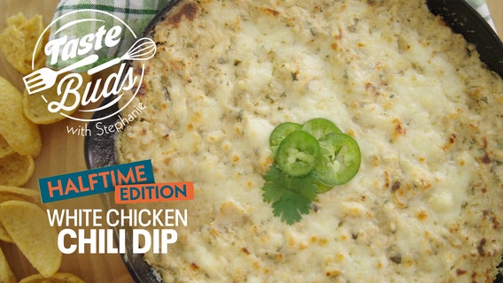 Halftime with Taste Buds: White Chicken Chili Dip