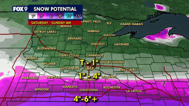 Minnesota weather: What to expect with Saturday's snow