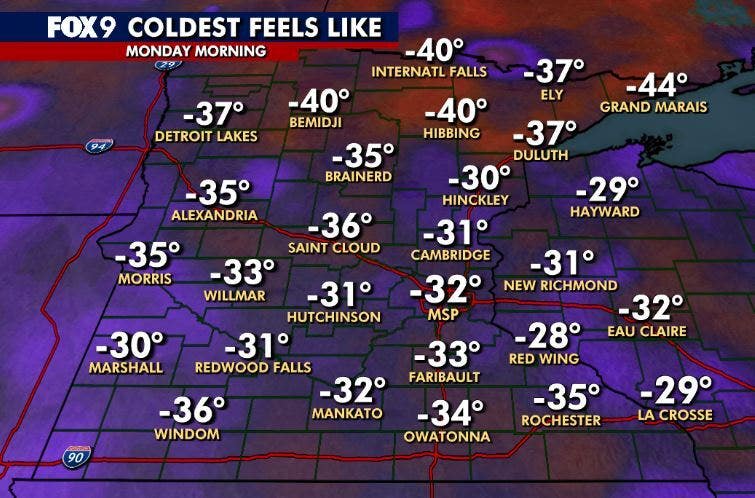 MN weather: How cold it felt waking up Monday morning