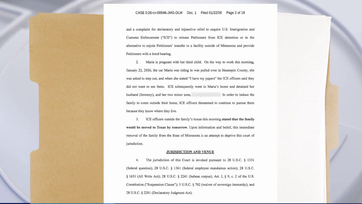 Hopkins family from Ecuador detained; judge orders feds not to move them