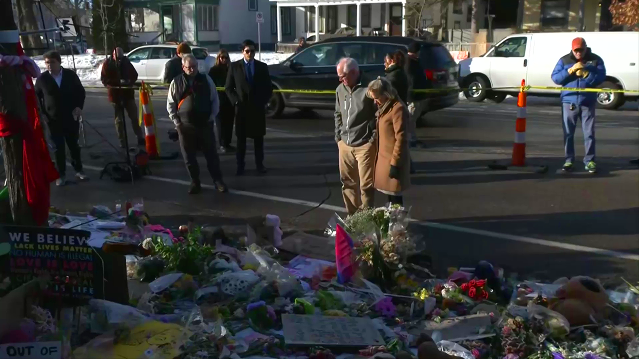 Gov. Tim Walz visits site of Minneapolis ICE shooting on Monday