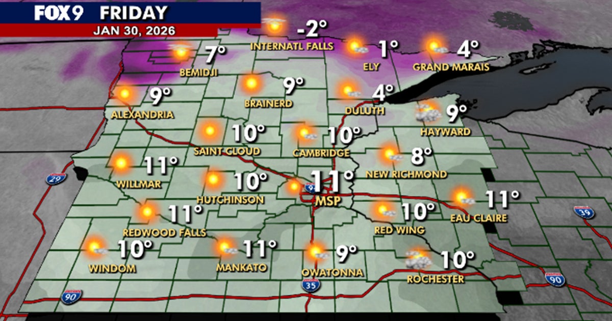 Minnesota weather: Staying cold Friday, warmer temps and chance of snow Sunday
