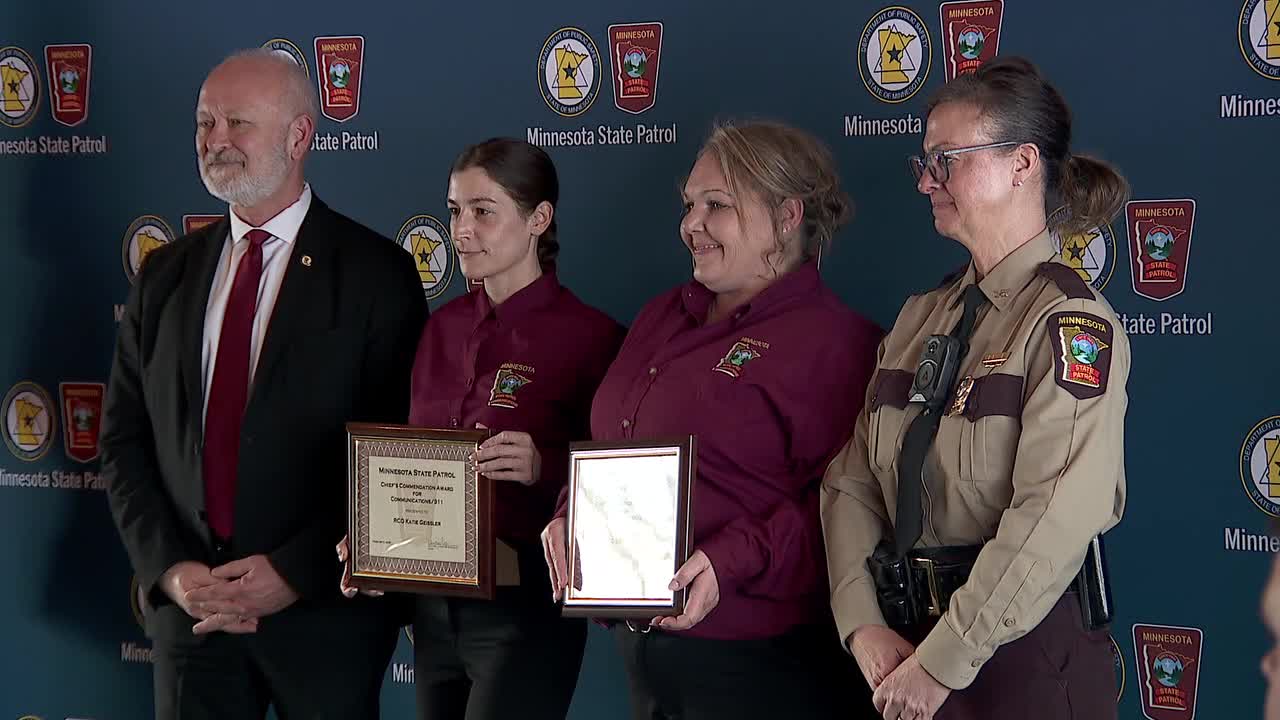 MN State Patrol dispatchers honored for work during annunciation shooting